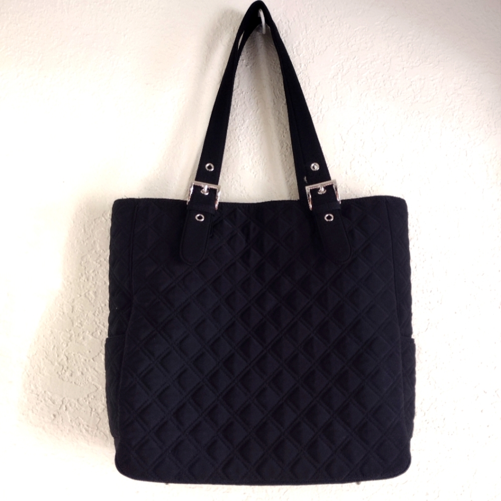 Vera Bradley Black Quilted Tote